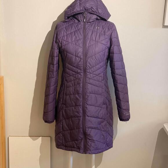 Paradox Jackets & Blazers - Paradox Lightweight Packable Puffer Jacket Long Purple Women's S